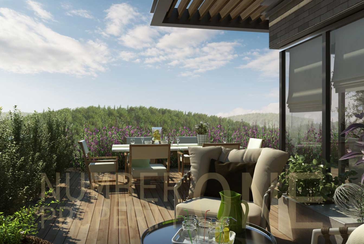 مشروع بجميع درجات اللون الأخضر