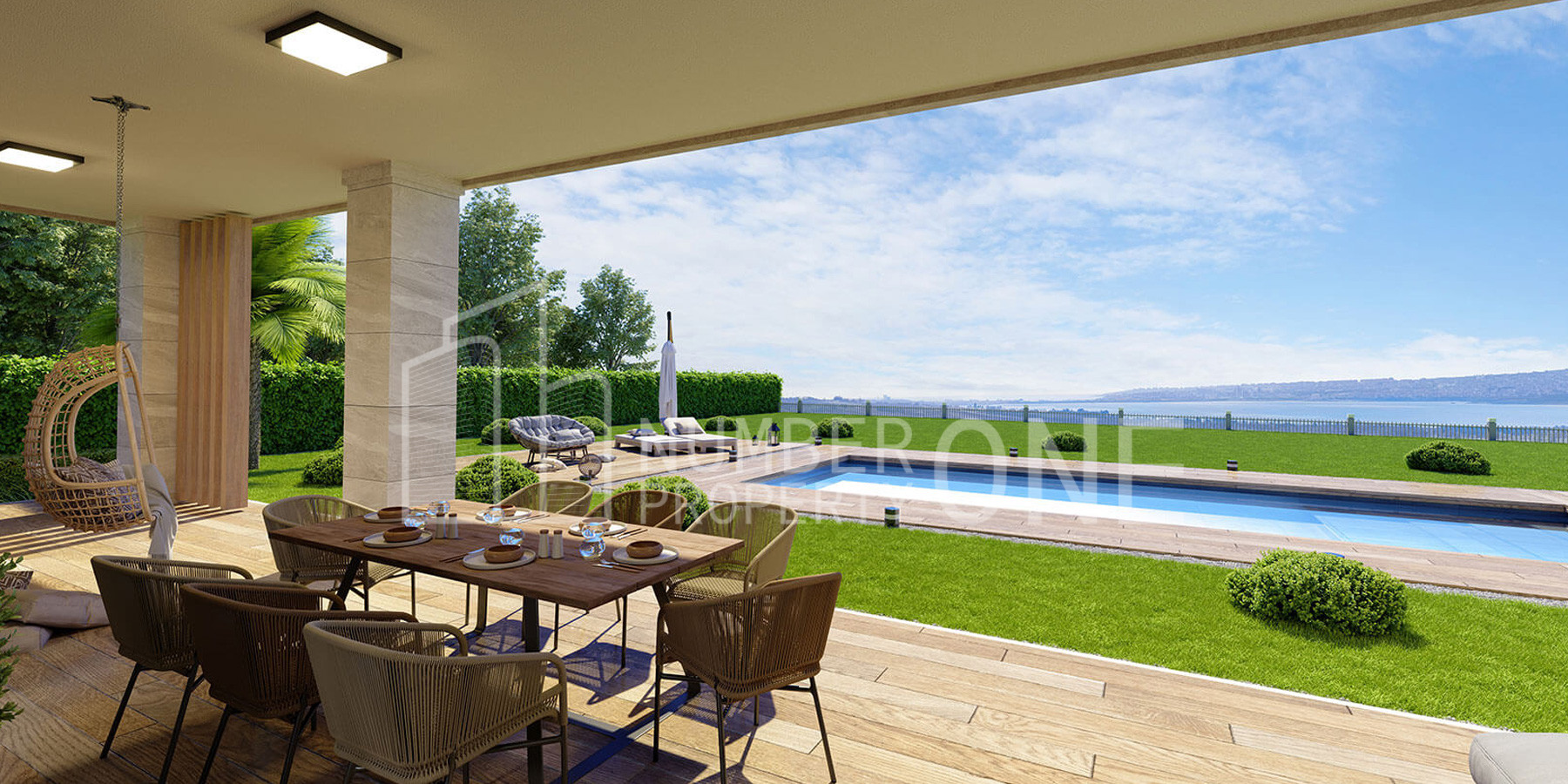 فيلات مطلة على البحر والبحيرة