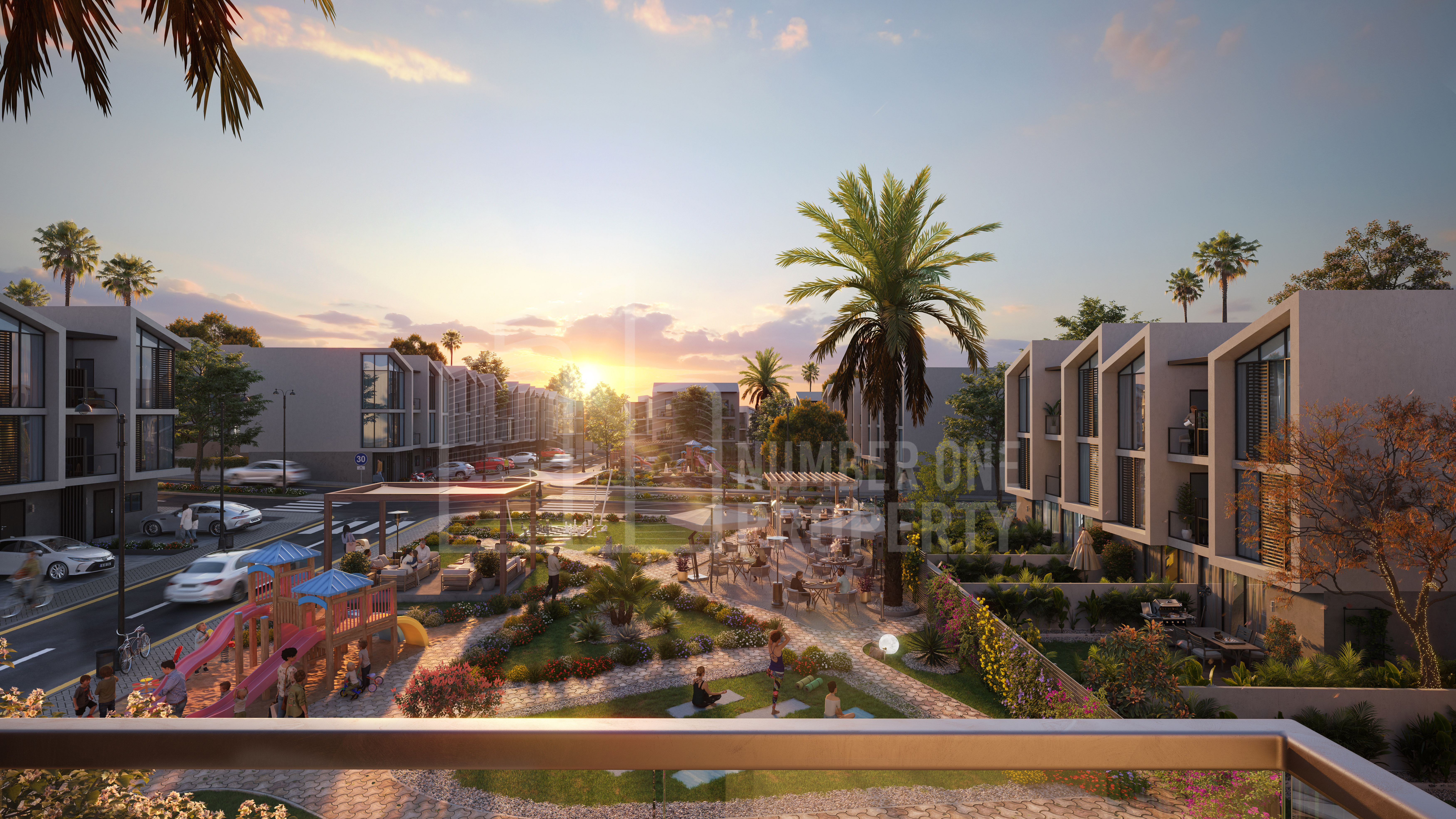 مجمع التاون هاوس على الطراز الإيطالي