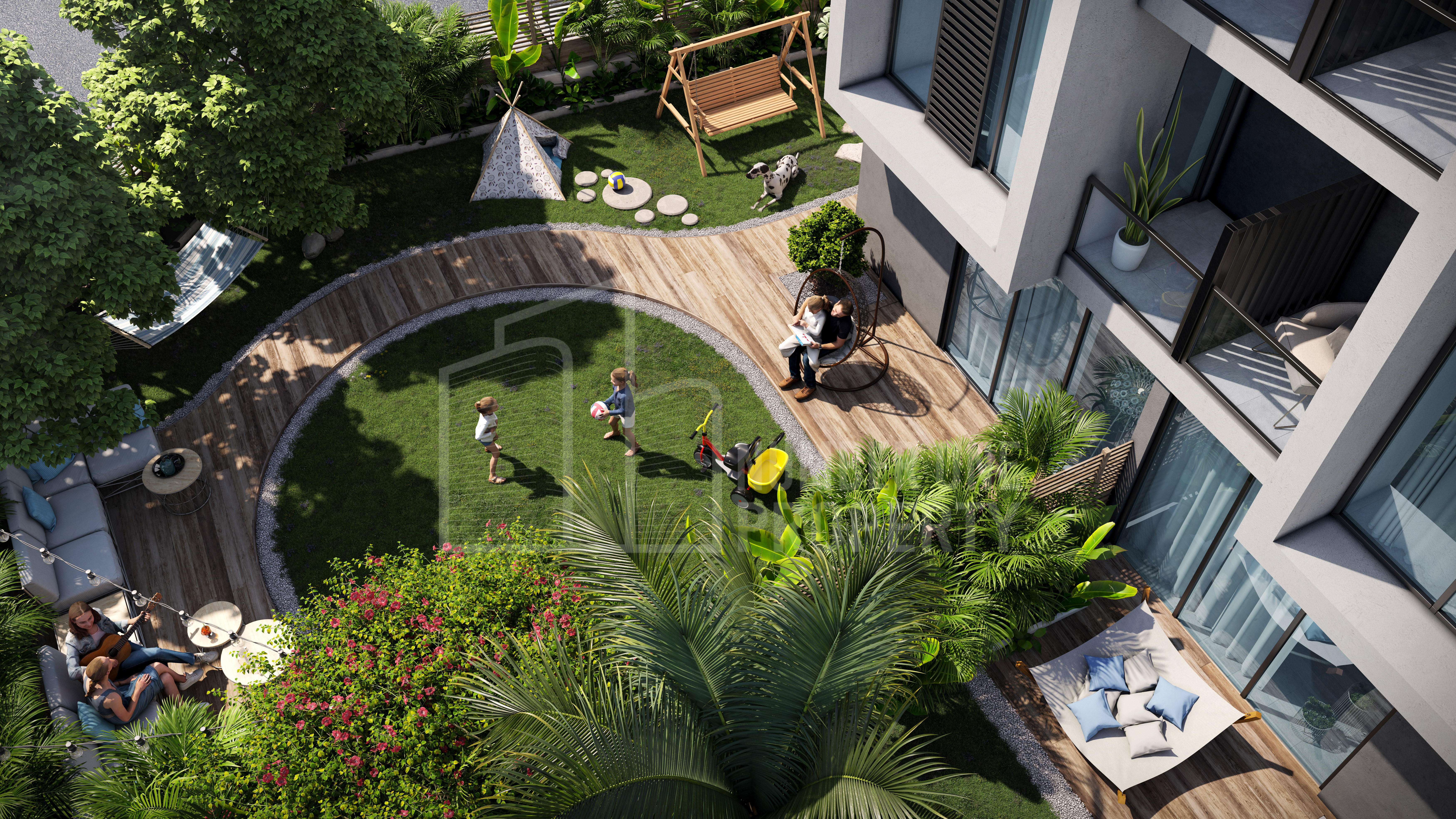 مجمع التاون هاوس على الطراز الإيطالي