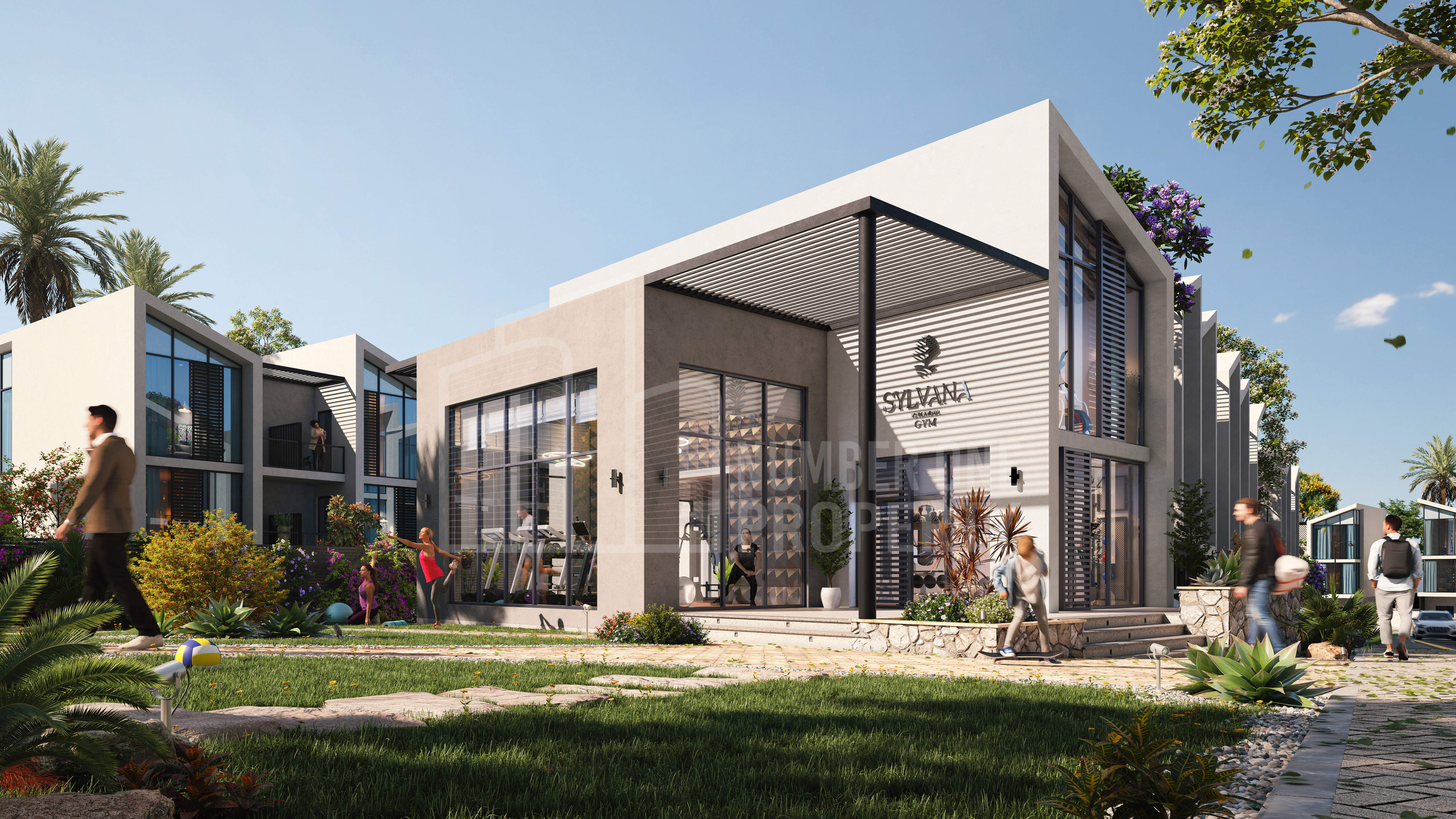 مجمع التاون هاوس على الطراز الإيطالي