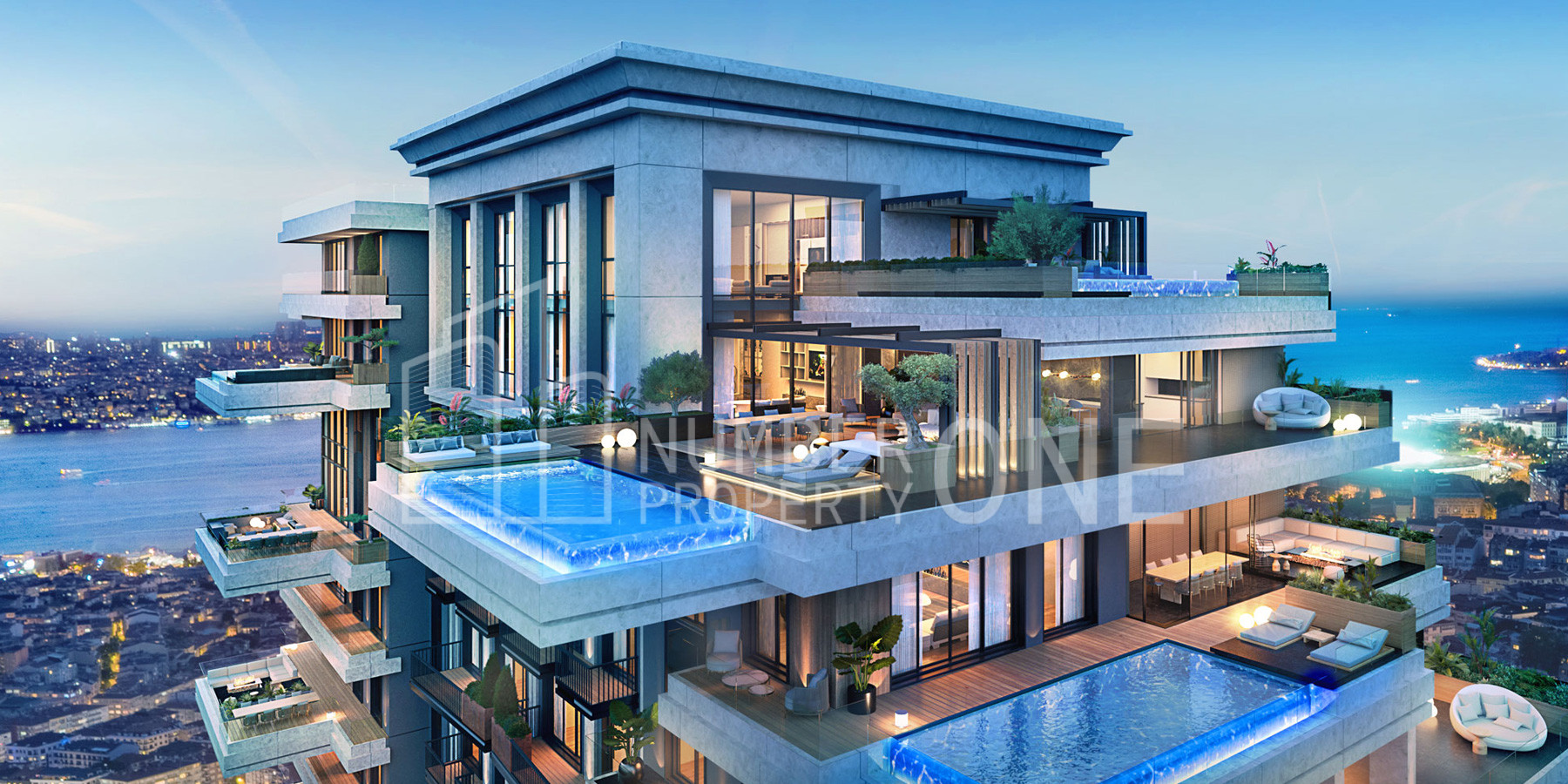 أفخر المشاريع المطلة على البوسفور